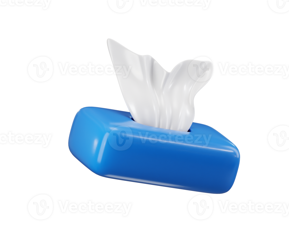 Tissue Box icon 3d rendering illustration png