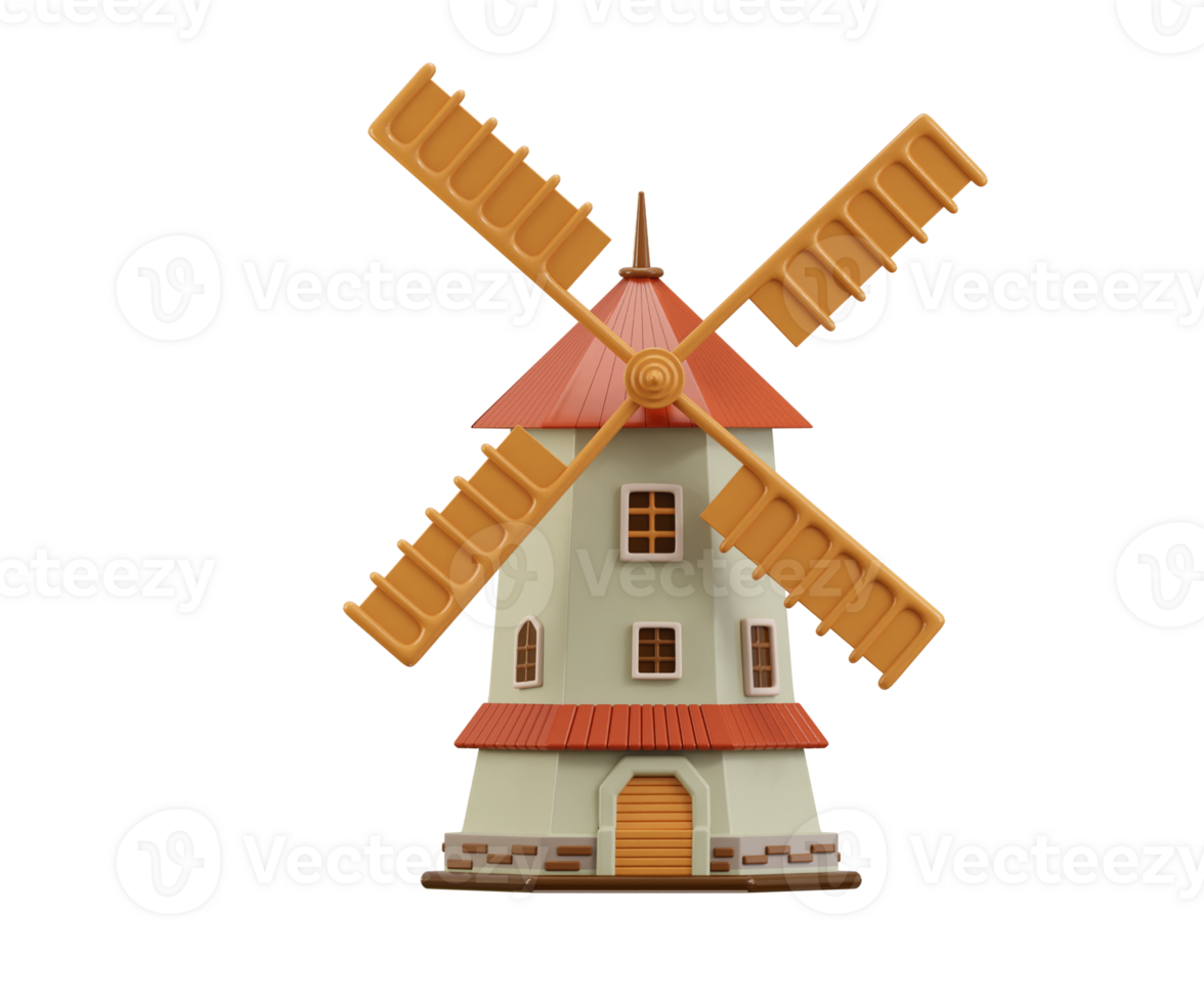 farming windmill loader icon 3d render concept of natural resources and agriculture technology icon illustration png