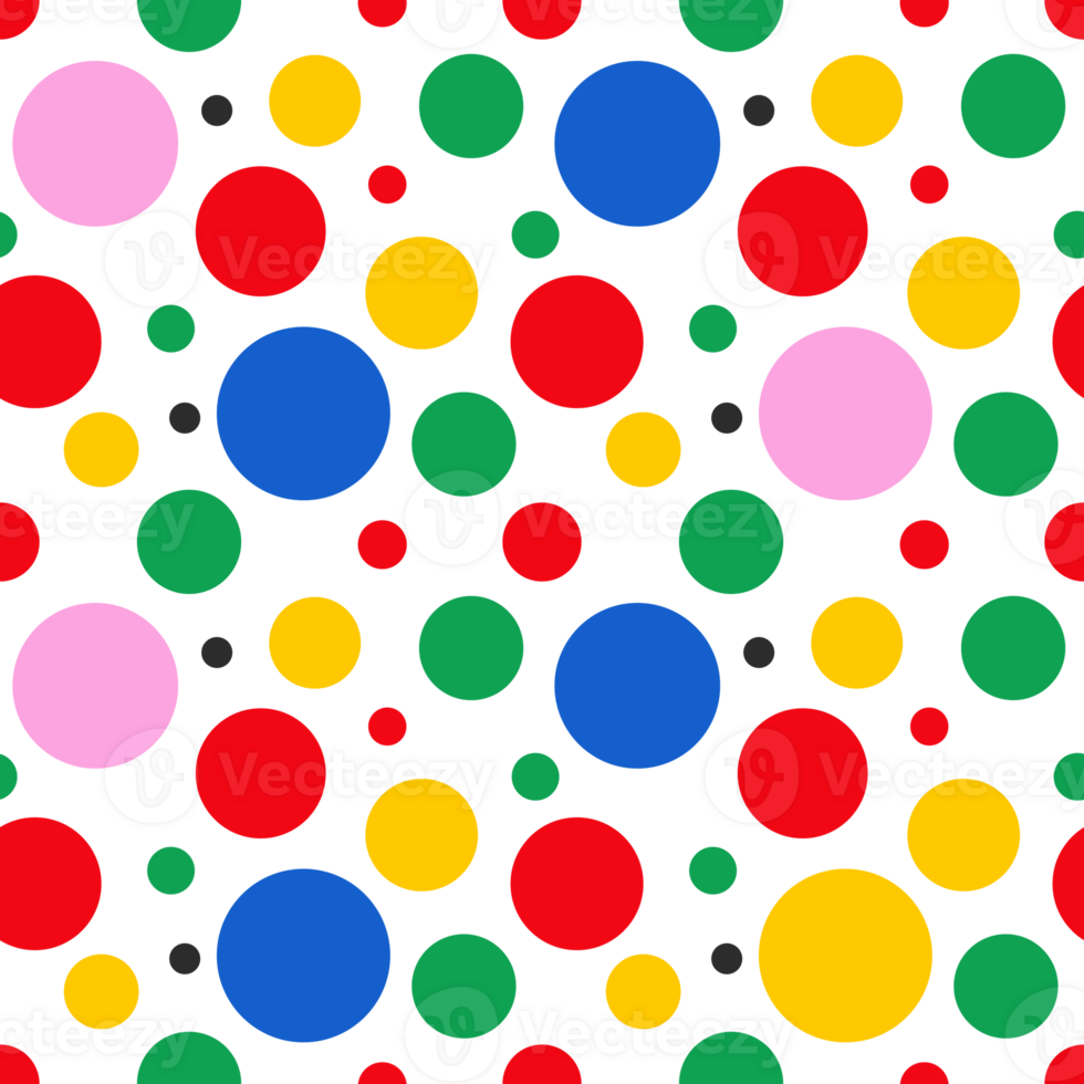 festive holiday pattern with colorful dots png