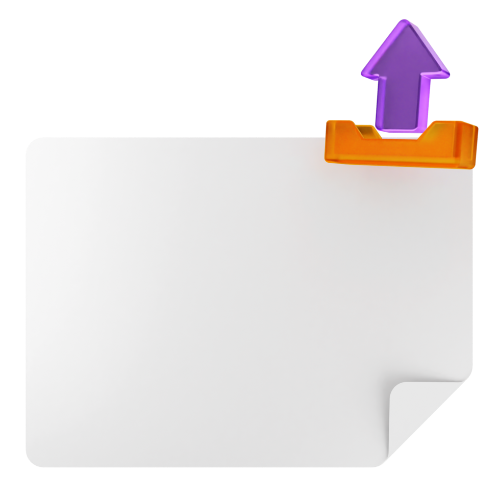 A white paper clip with an arrow pointing to it png