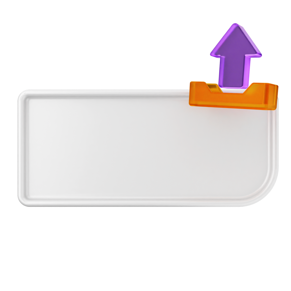 A white board with an arrow pointing to it png