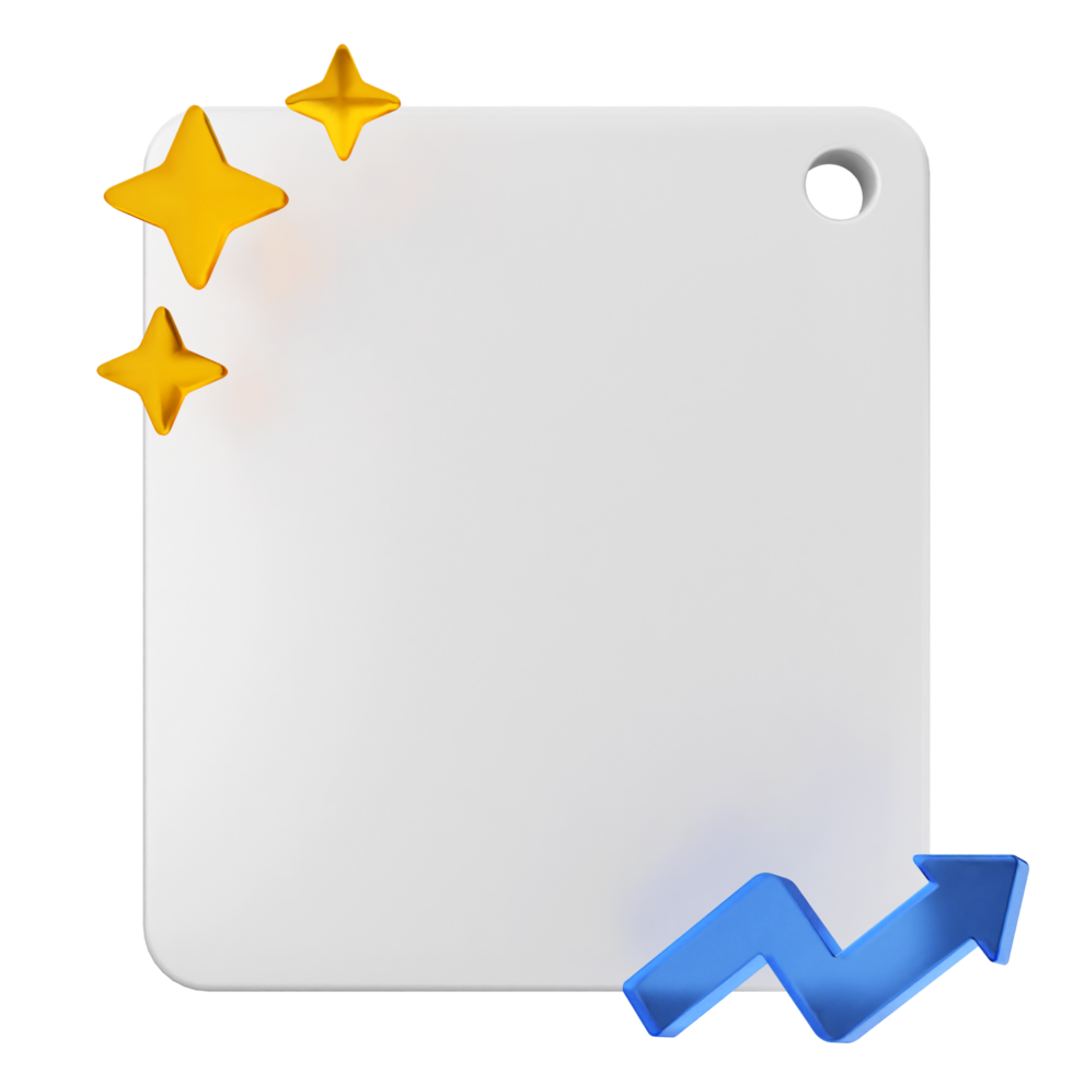 A white board with a blue arrow pointing to it png