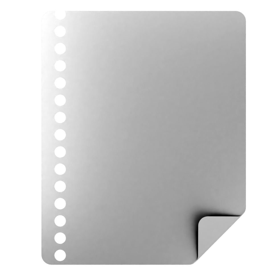A blank sheet of paper with a black border png