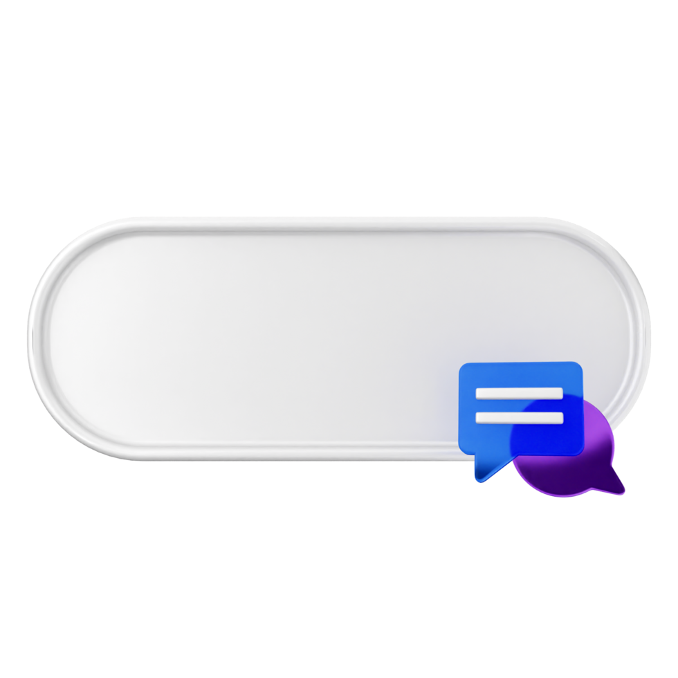 A white button with a chat bubble on it png