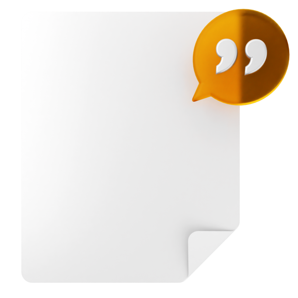 White paper with speech bubble icon png