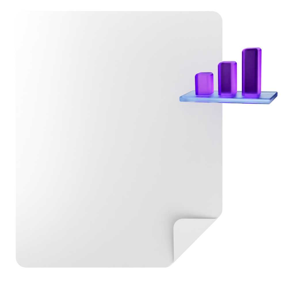 A white sheet with purple bars on it png