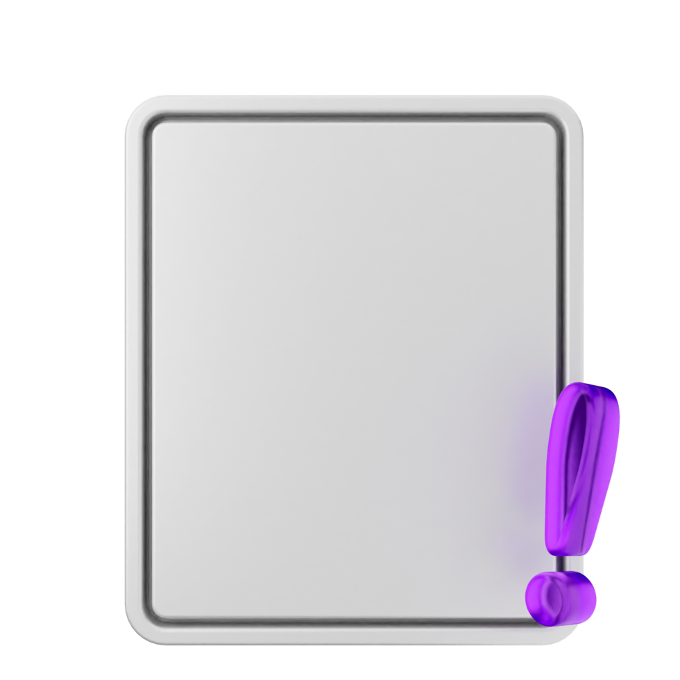A white board with a purple marker on it png