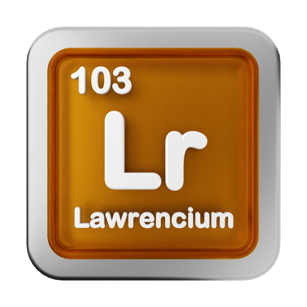 Lawrencium periodic table of elements png