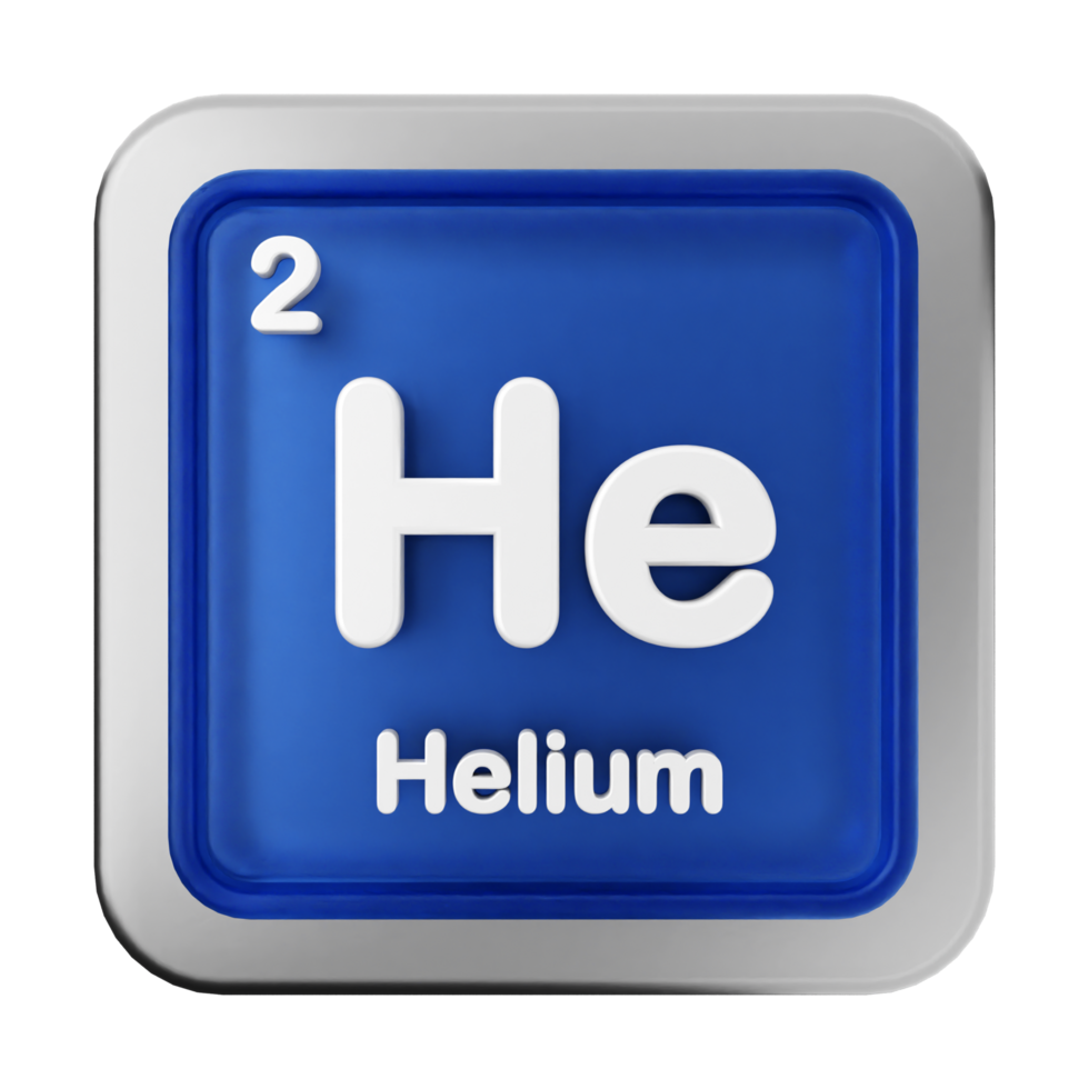 Helium symbol on periodic table png