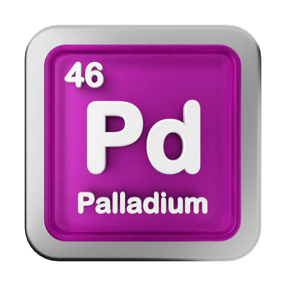 The periodic symbol for palladium png