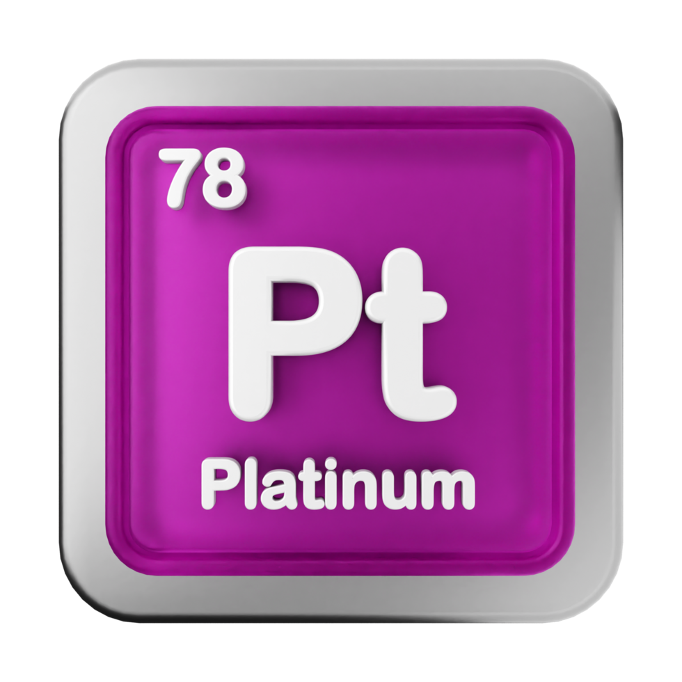 The periodic symbol for platinum is shown png