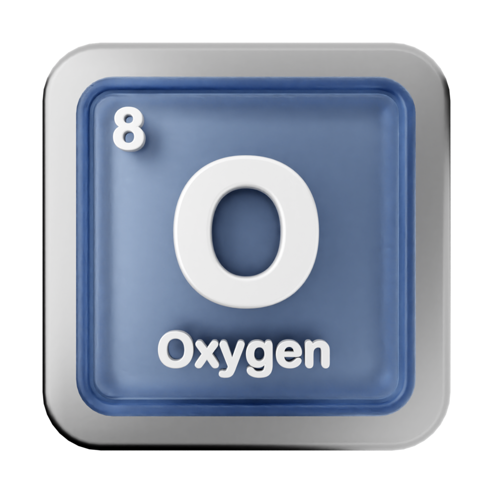 Oxygen periodic table of elements png