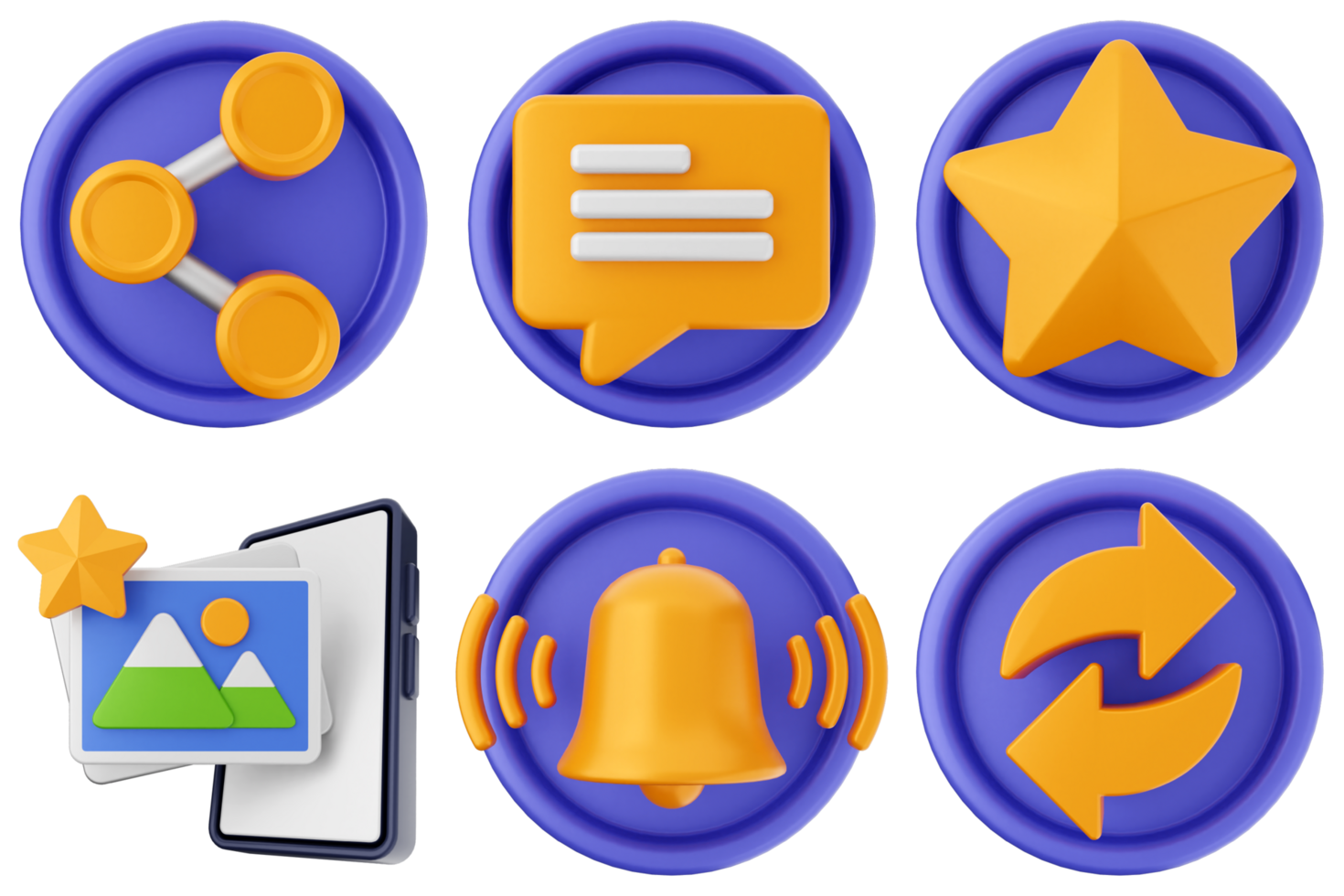 A set of icons that include a phone, a star, a star, and a star png