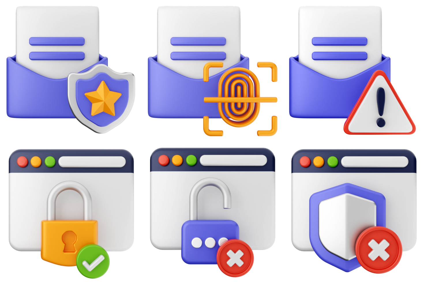 A set of icons that include a lock, a padlock, and a security symbol png