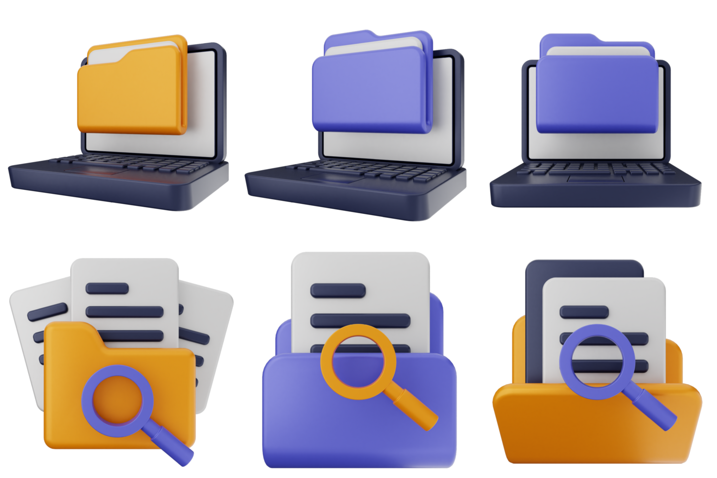 Various icons of a laptop, computer, and other items png