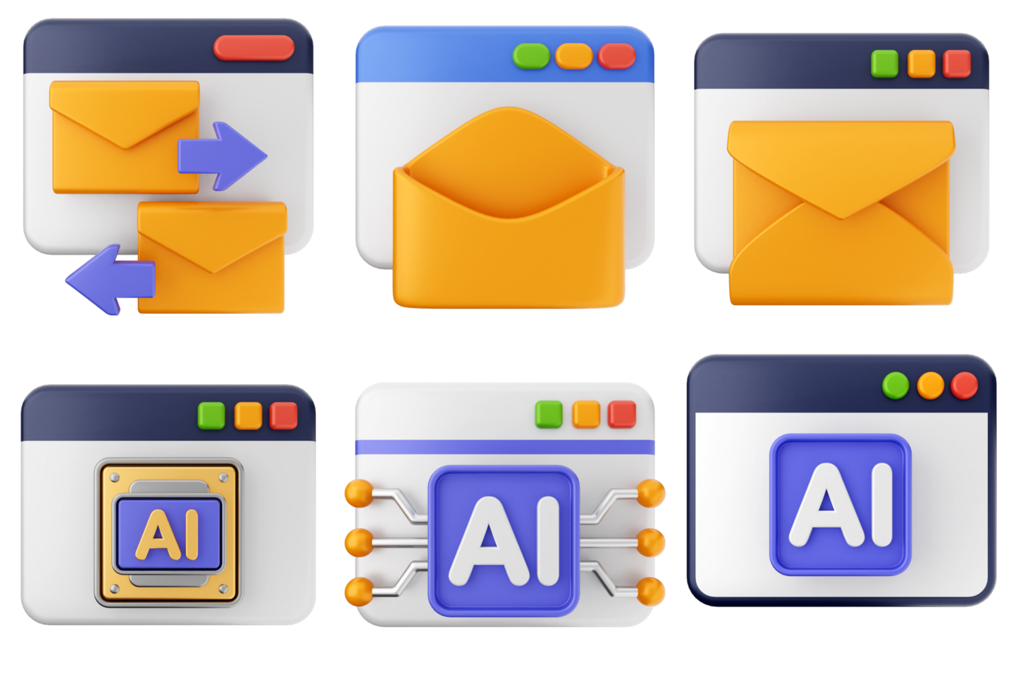A set of icons that include a mail icon, an envelope icon, and an envelope icon png