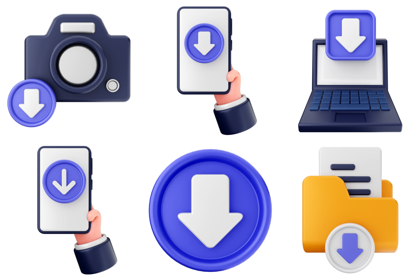 A set of icons that include a laptop, phone, and a computer png