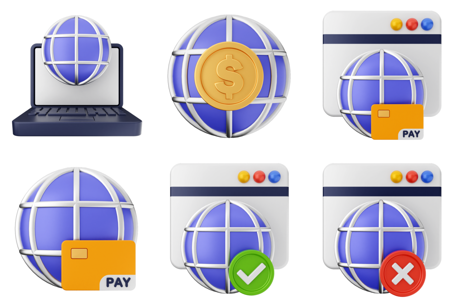 A set of icons depicting various types of payment png