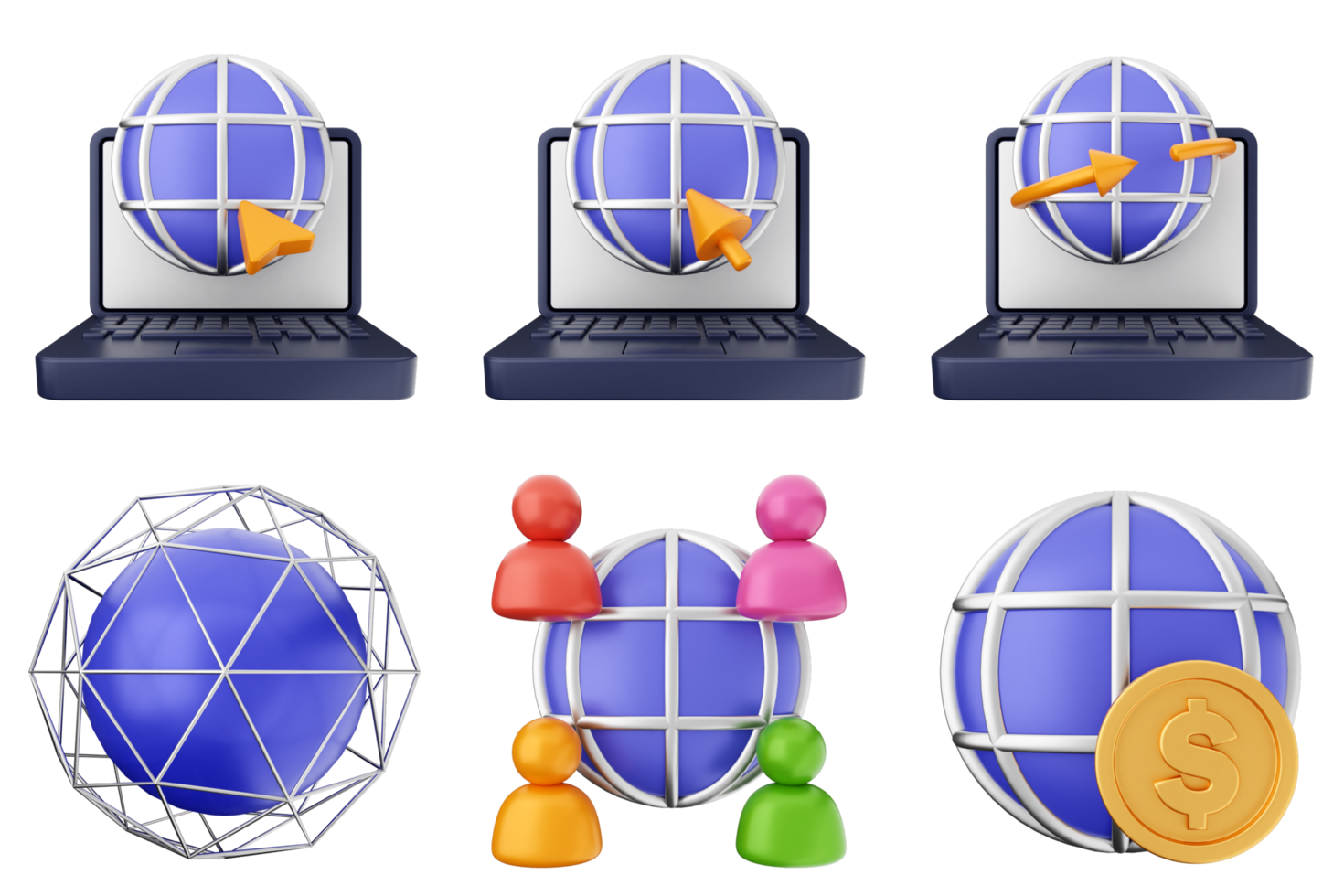 A set of icons depicting various types of people png