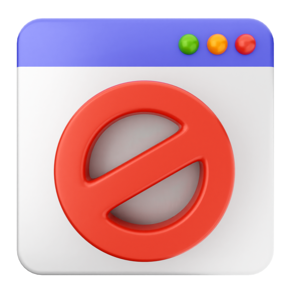 A red and white no sign icon png