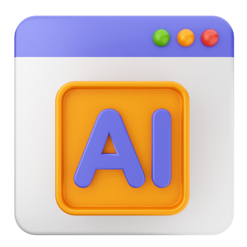 A colorful icon with the word ai on it png