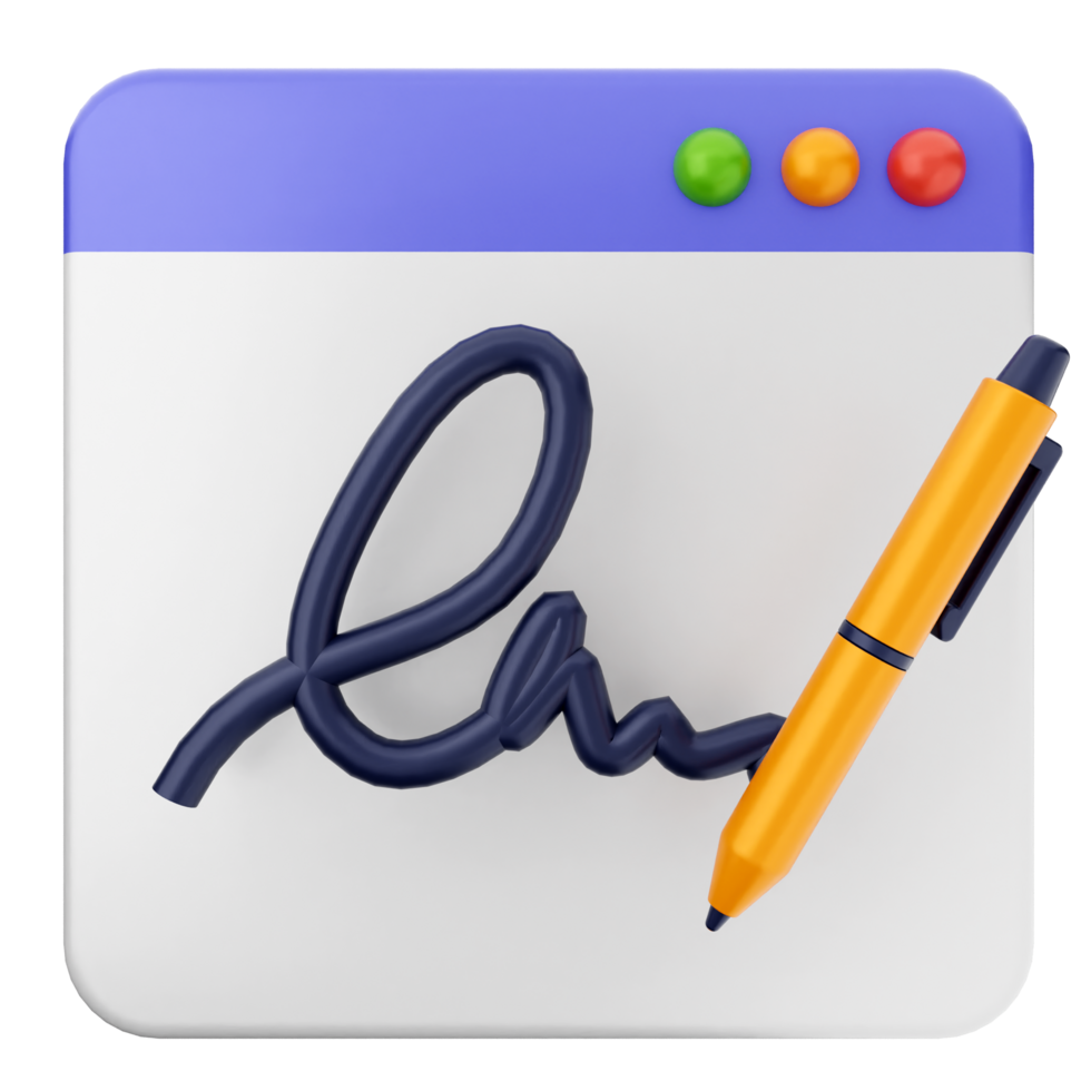 A pen and a sign with a blue background png