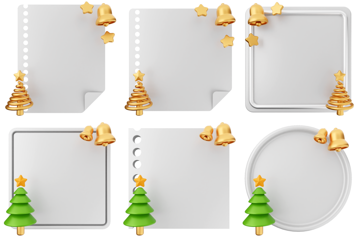 Christmas tree, christmas bells, paper, and blank paper png