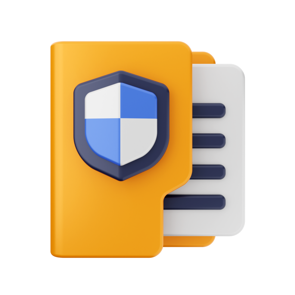 The icon for a folder with a shield on it png
