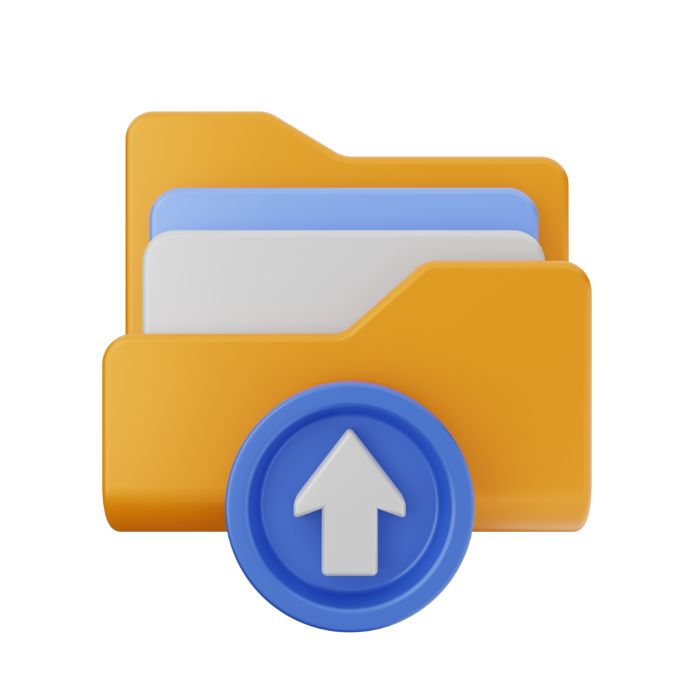 File folder icon with an arrow pointing up png