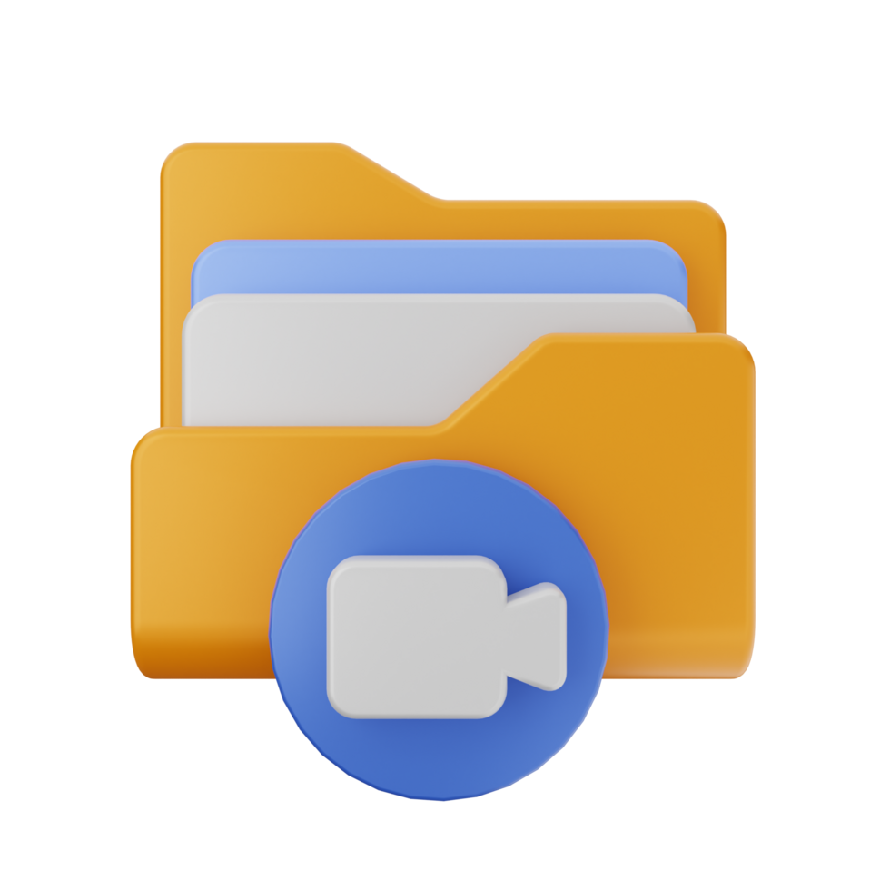 A folder with a icon on it png