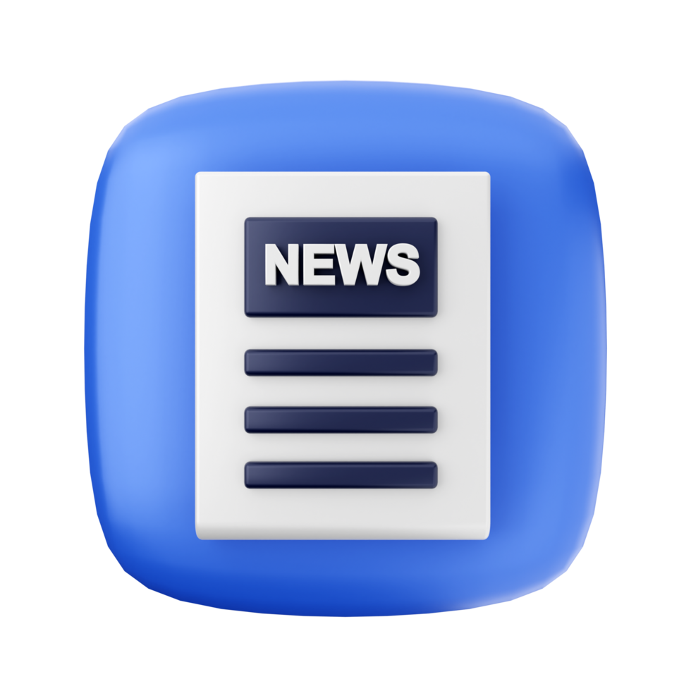 News icon with a blue background png