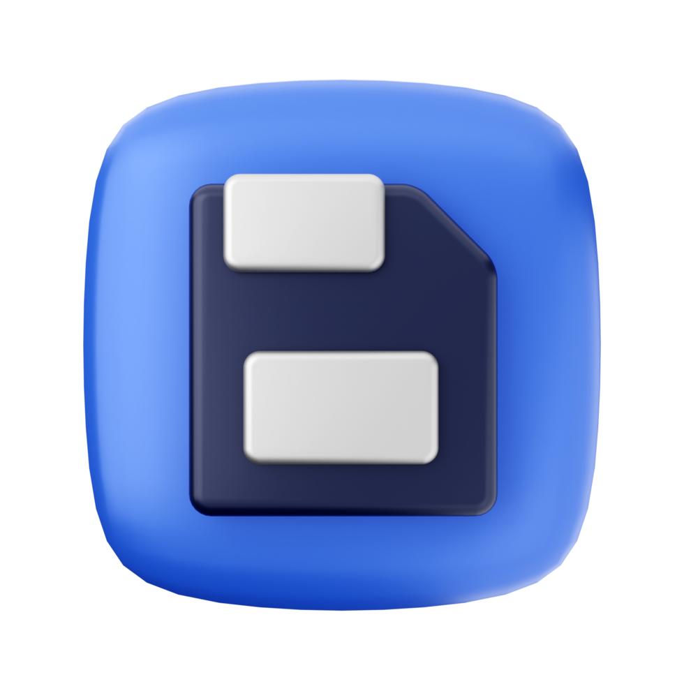 A blue file icon with a white square png