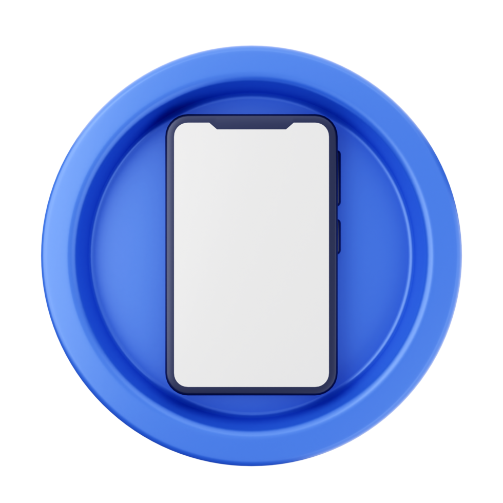 An iphone sitting on a blue plate png