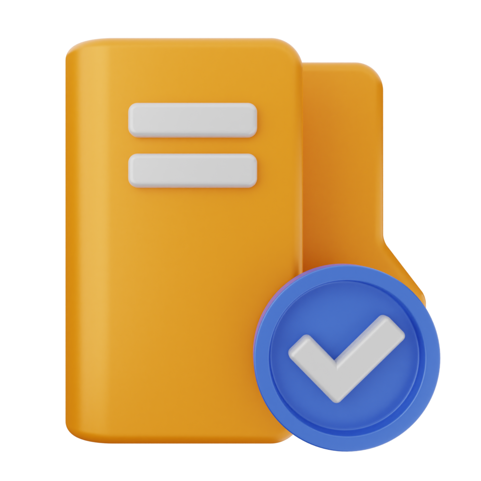 A folder icon with a check mark and a folder icon png