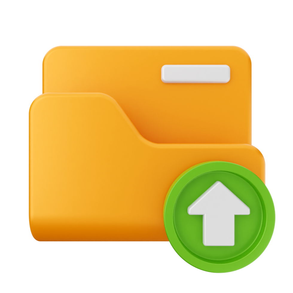 Folder icon with green arrow png