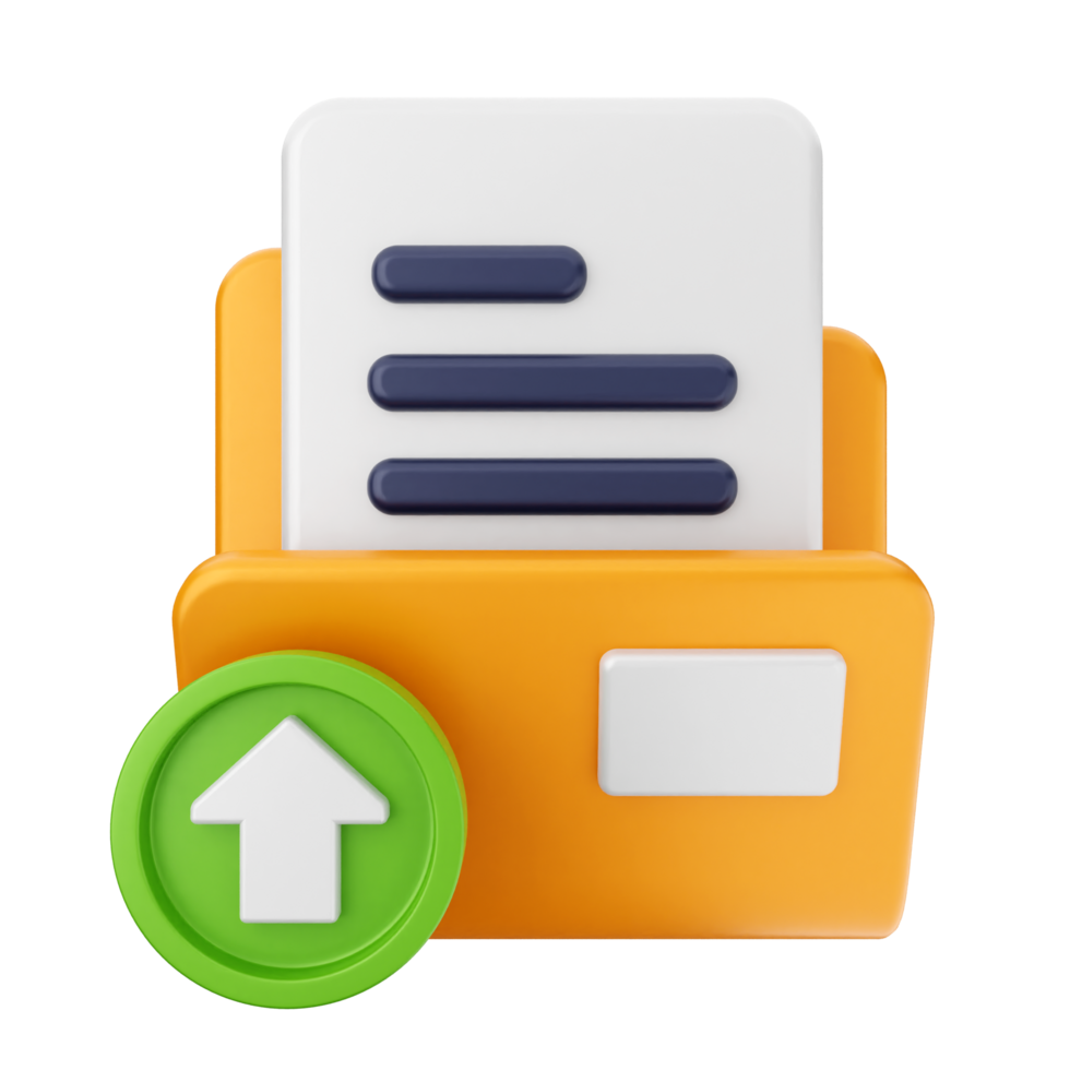 Folder icon with a green arrow png