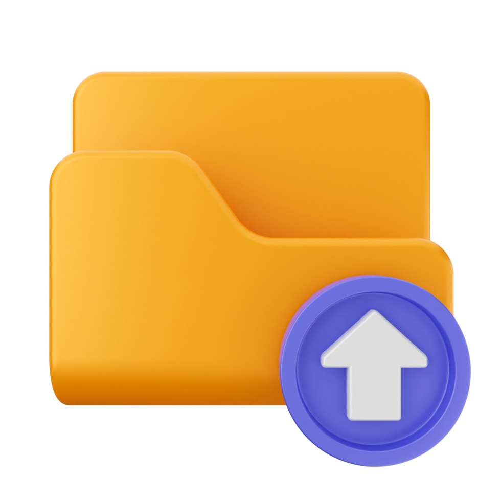 Folder icon with an arrow pointing up png