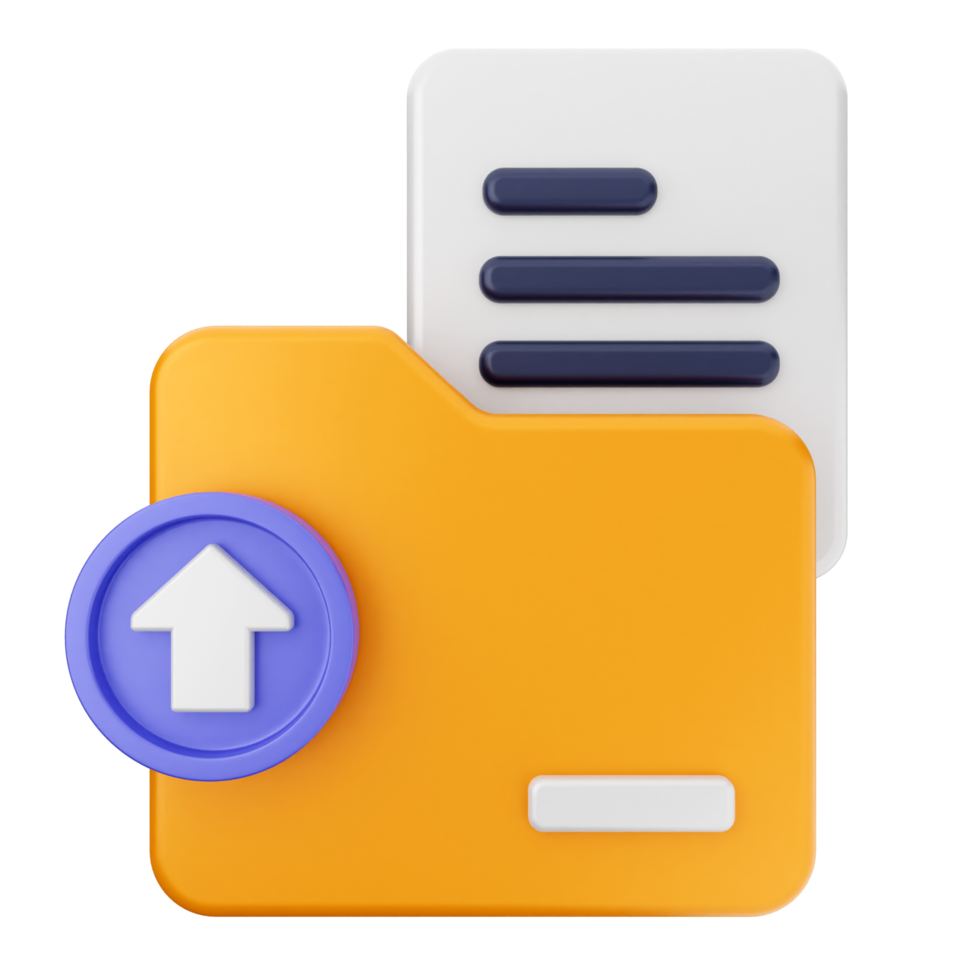 Folder icon with an arrow pointing to a file png