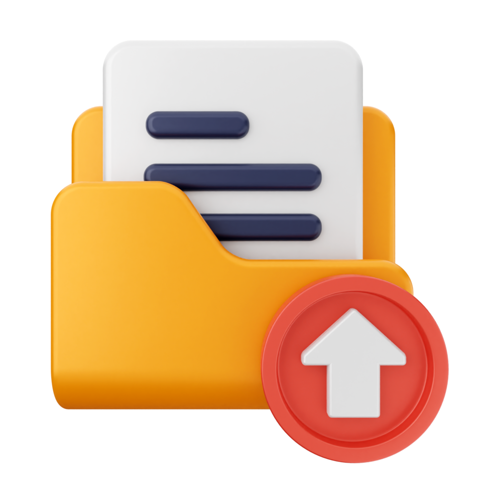 Folder icon with an arrow and a file icon png