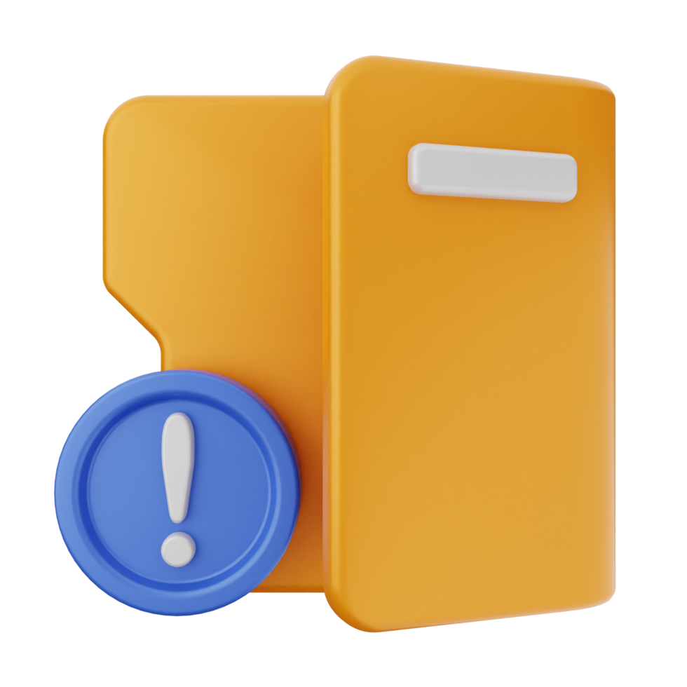 A folder with a blue and orange icon png
