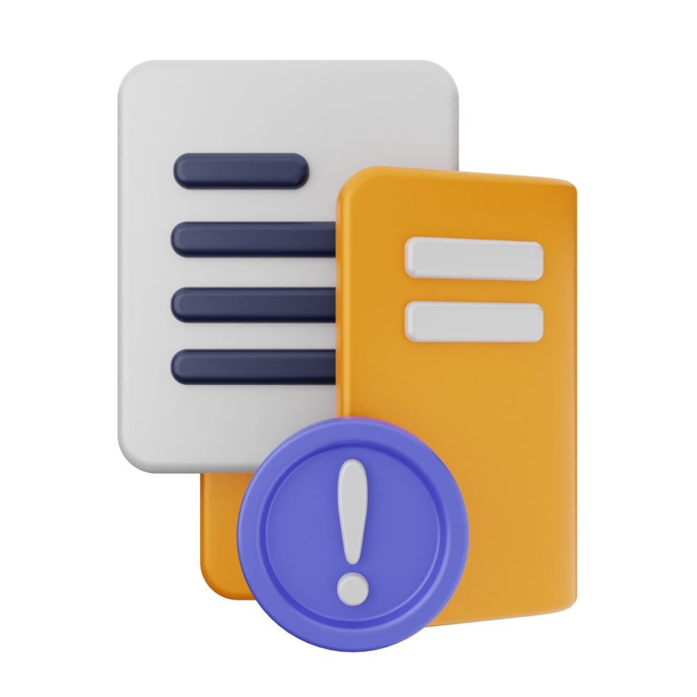 A file with a blue exclamation mark and a yellow note png