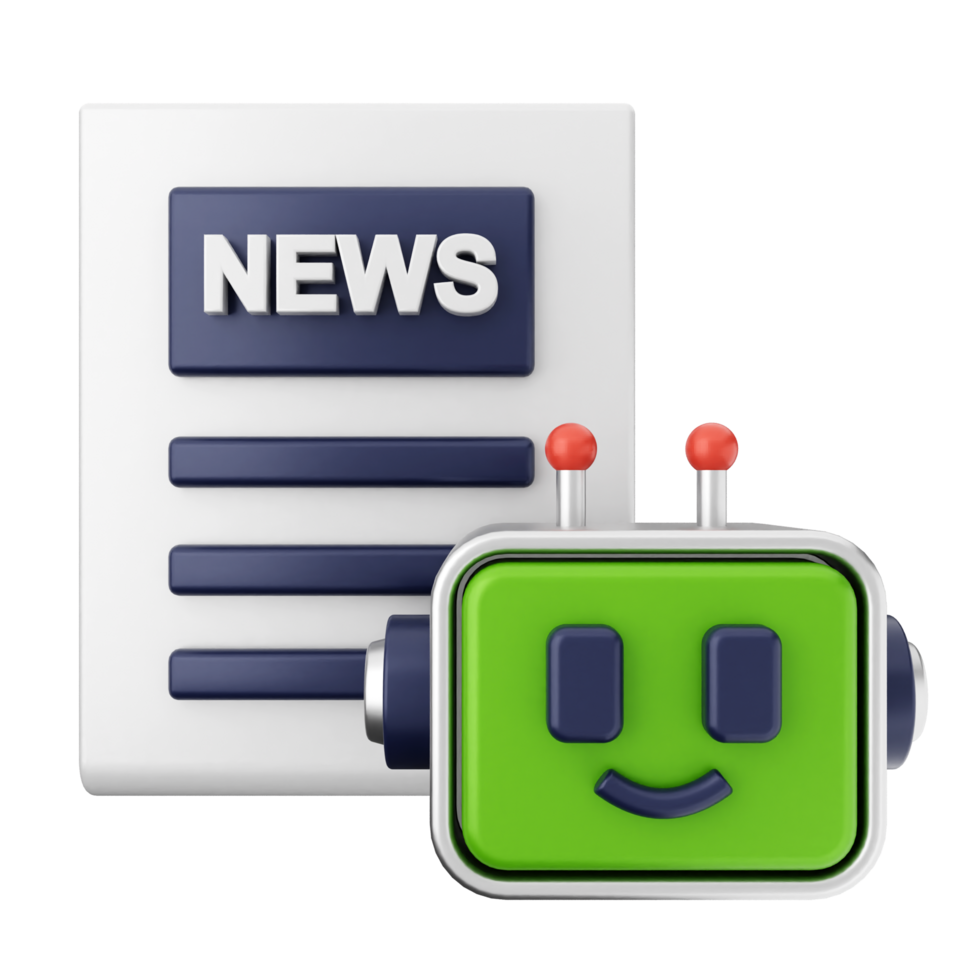 News robot icon png