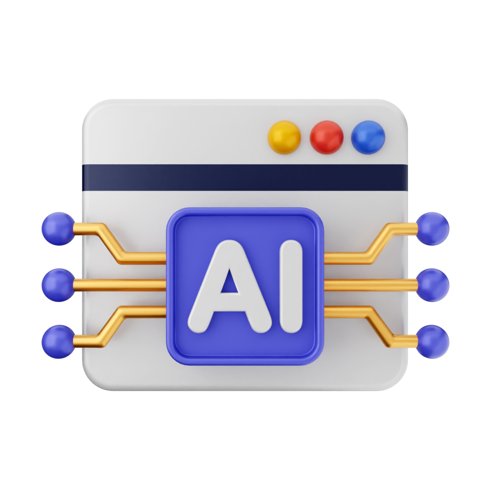 Ai icon with ai symbol and ai symbol png