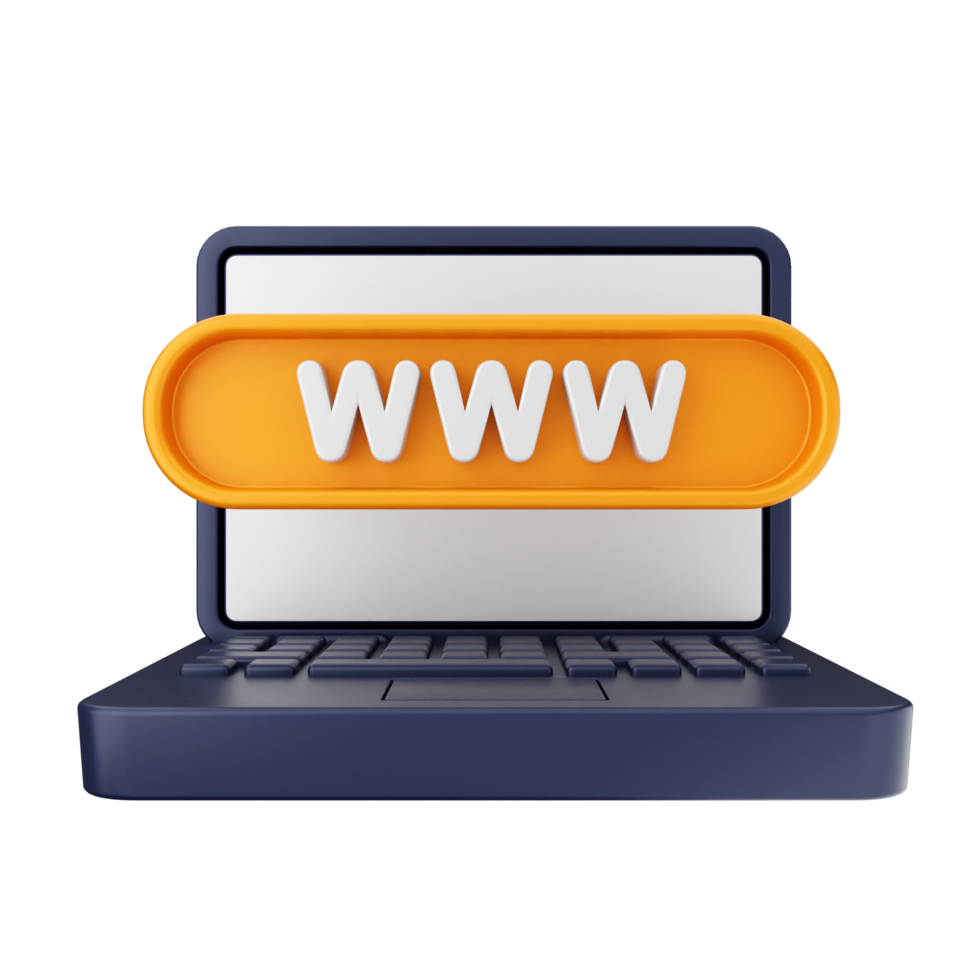 Website icon on laptop png