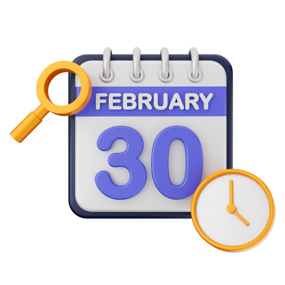 February 30th calendar icon png