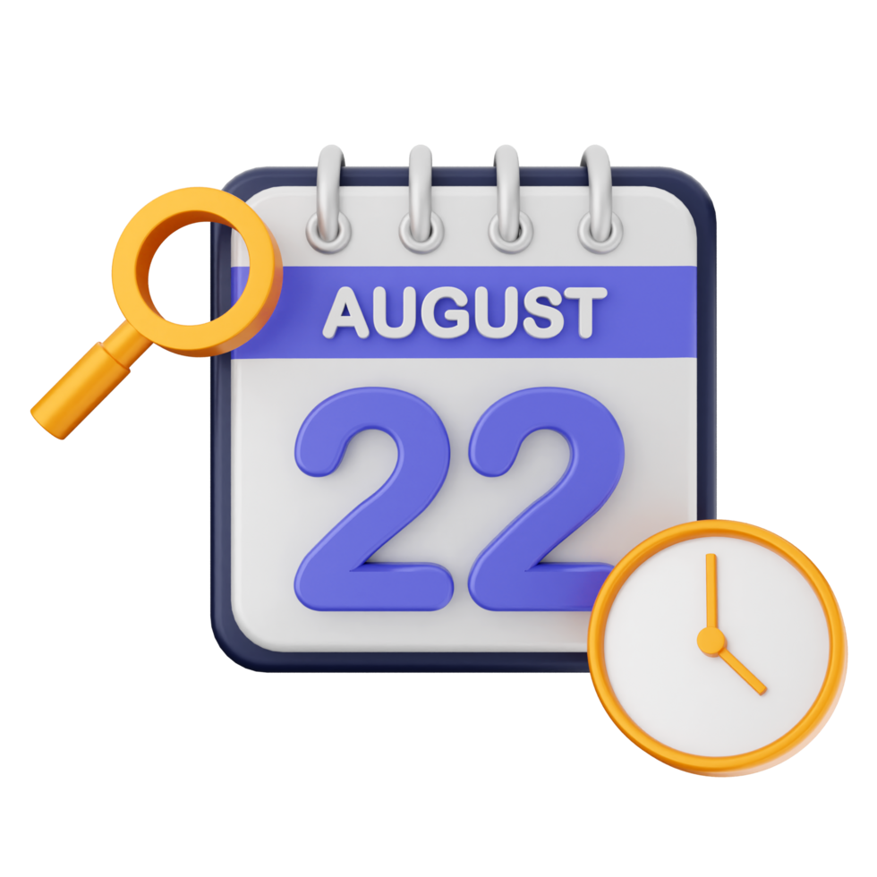 August 22, 2019 calendar icon png
