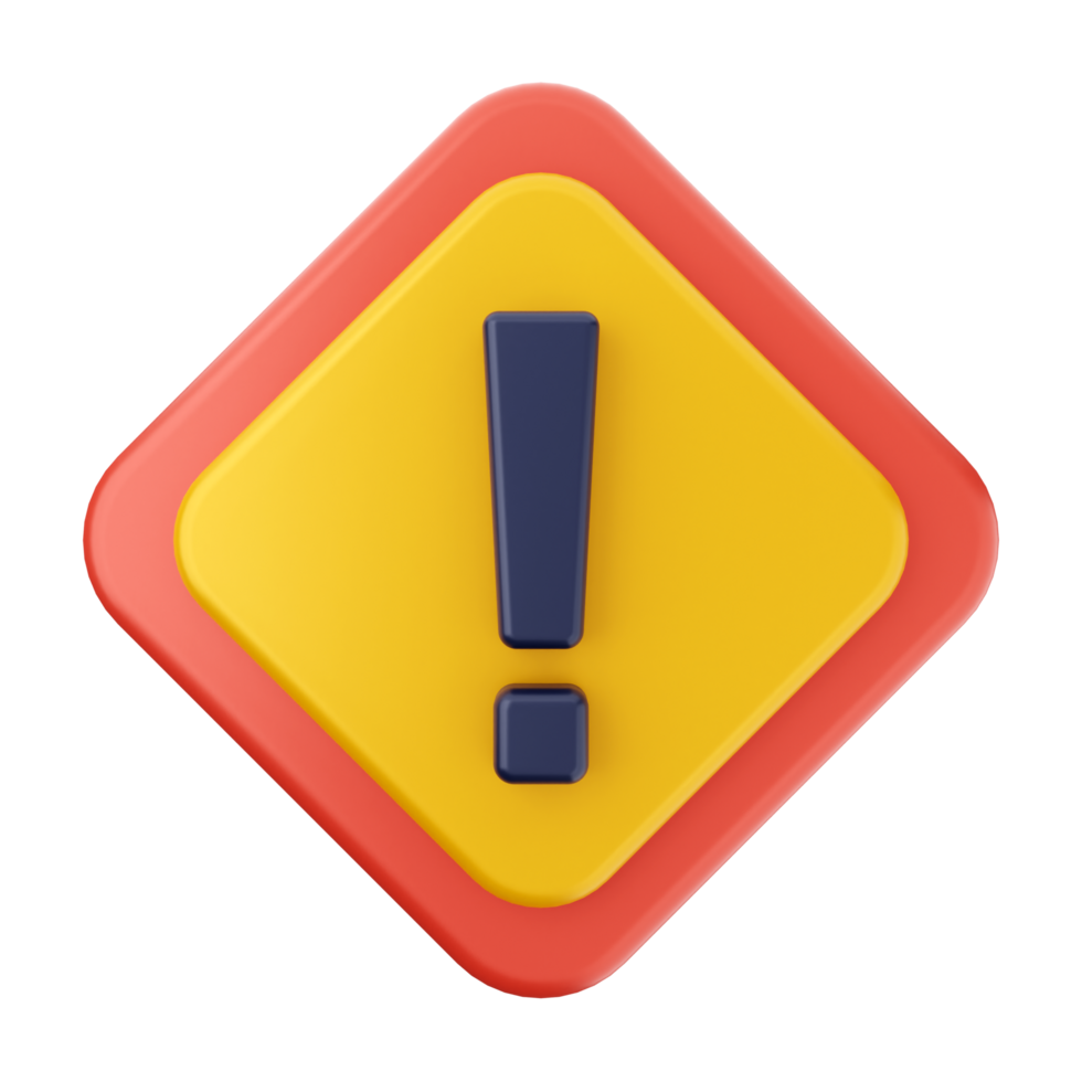 A yellow and orange exclamation sign on a black background png