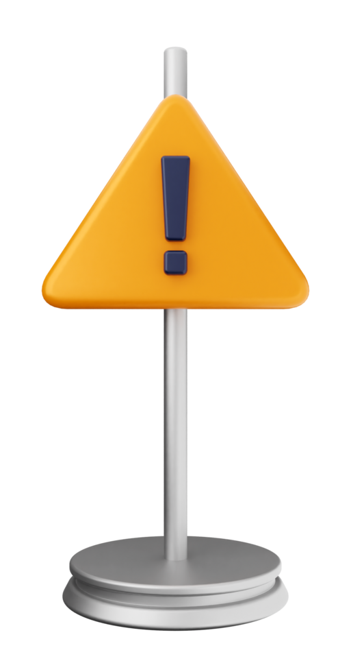 A yellow triangle with an exclamation mark on top png