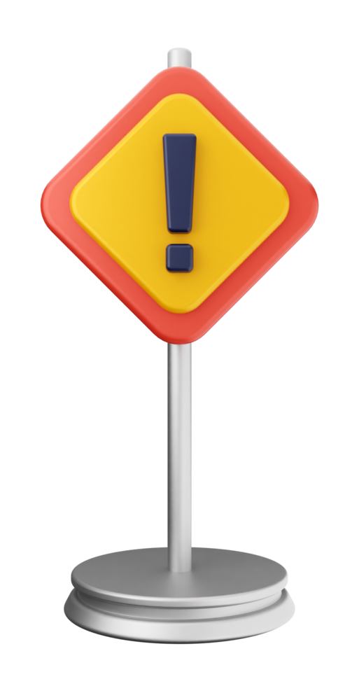 A yellow and red warning sign on a black background png