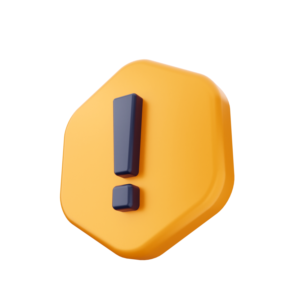 A yellow exclamation mark on a black background png